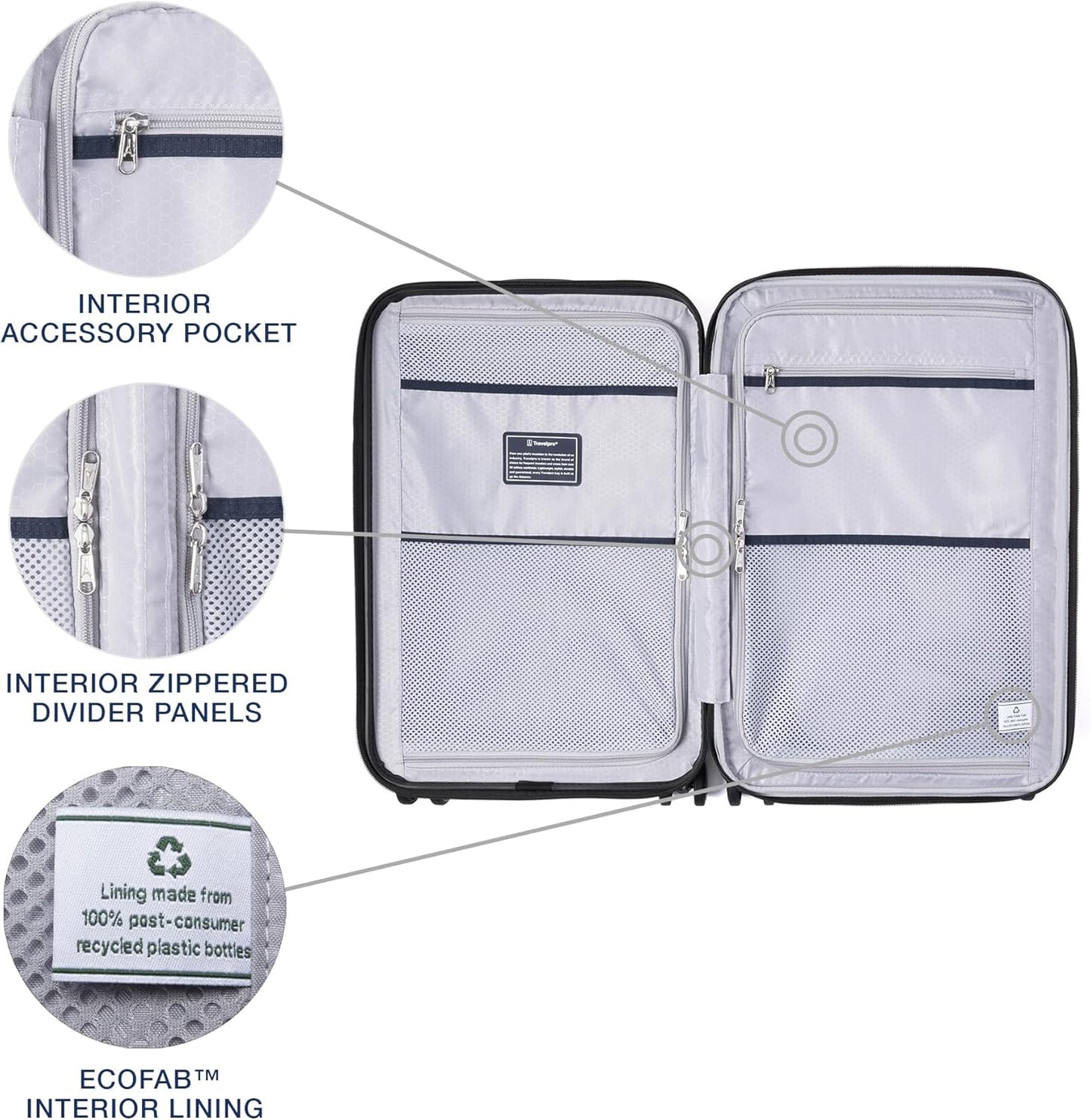 Travelpro Maxlite Air V2 Hardside Expandable Carry on Luggage, 8 Spinner Wheels, Lightweight Hard Shell Suitcase, TSA lock, Ensign Blue, Carry On 21-Inch