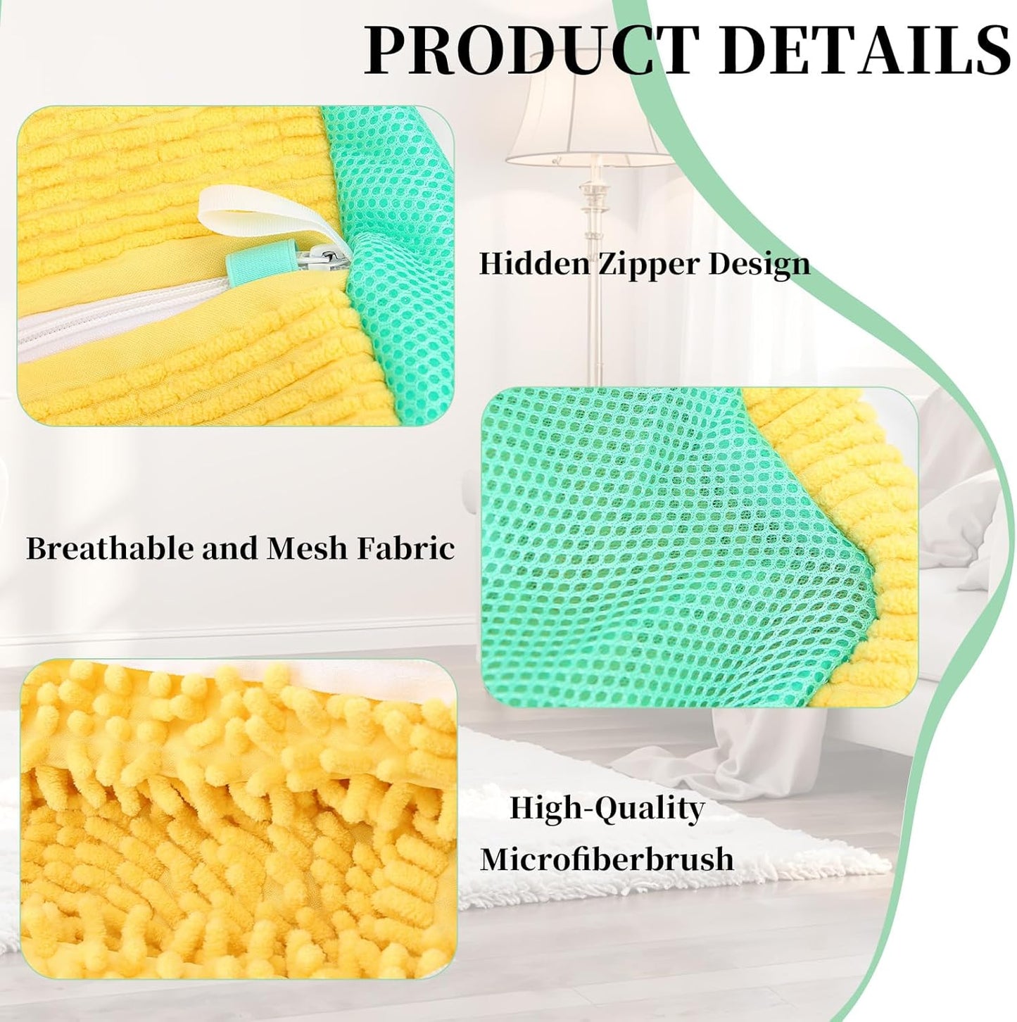 2Pcs Shoe Washing Machine Bag, Reusable Shoes Cleaning Bags for All Shoe Types, Laundry Shoe Bag for Washer and Dryer (Yellow)