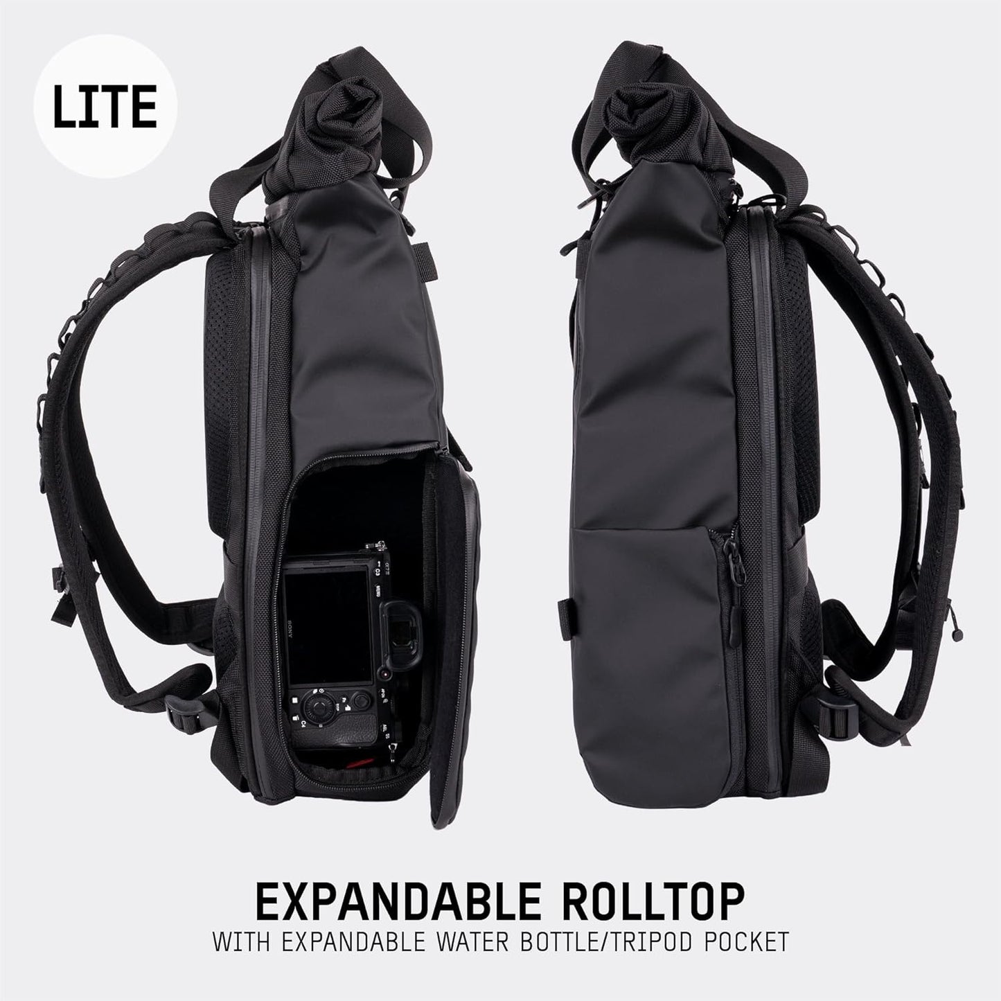 WANDRD PRVKE Lite: Weather-Resistant Travel & Camera Backpack with Laptop Sleeve, Quick Side Access, Clamshell Opening – Ideal Photography & Travel Bag