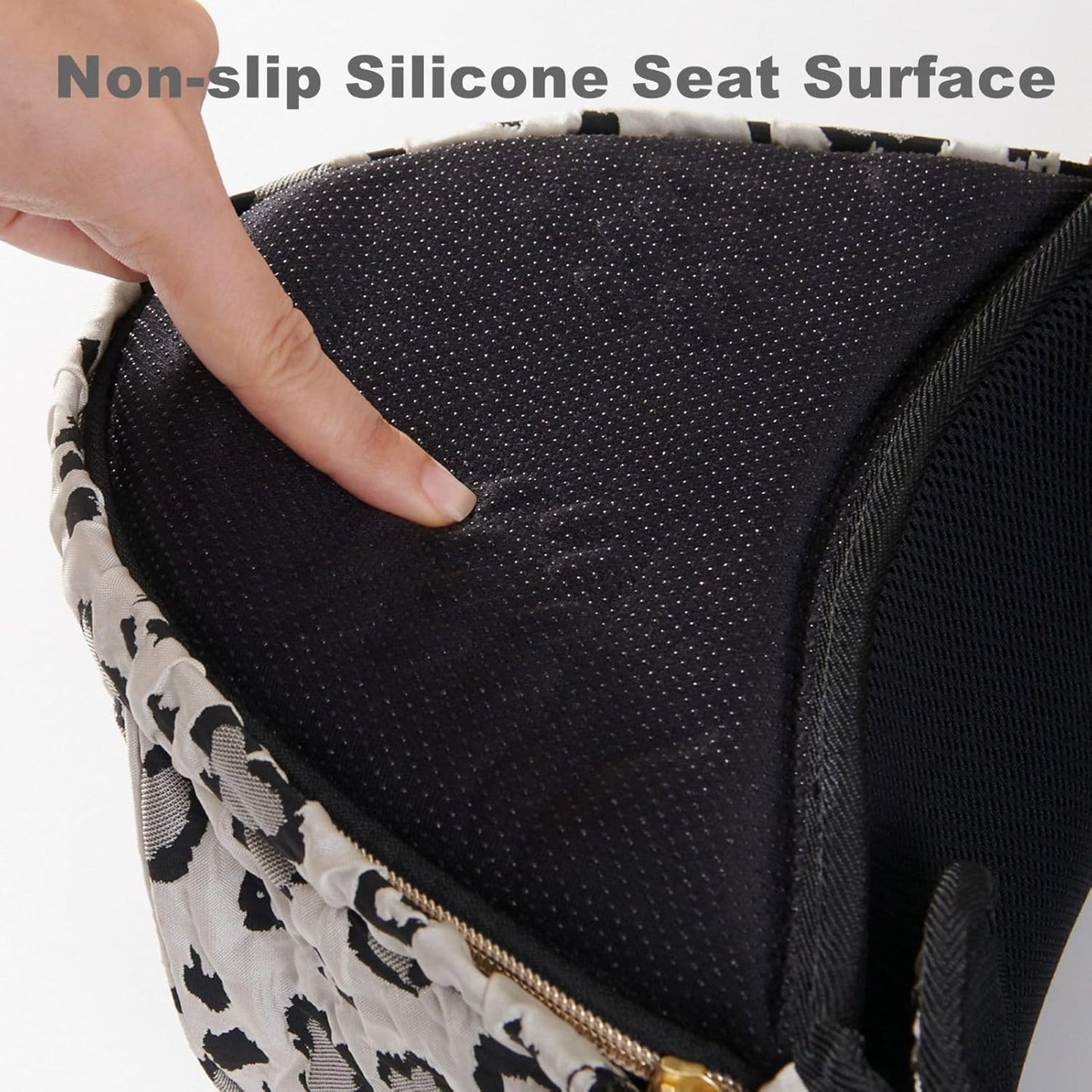 Sunveno Hip Baby Carrier with Seat,Ergonomic Baby Hip Carrier,Front-Facing Baby Holder,Anti-Slip Seat Surface,Wide and Adjustable Waistband,Multiple Pockets,Newborn to Toddler up to 45lbs,Leopard