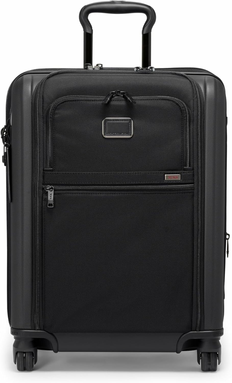 TUMI - Alpha Hybrid Continental Expandable 4 Wheeled Carry-On - Zip Expansion Suitcase for Extended Trips & Weekend Getaways - Black