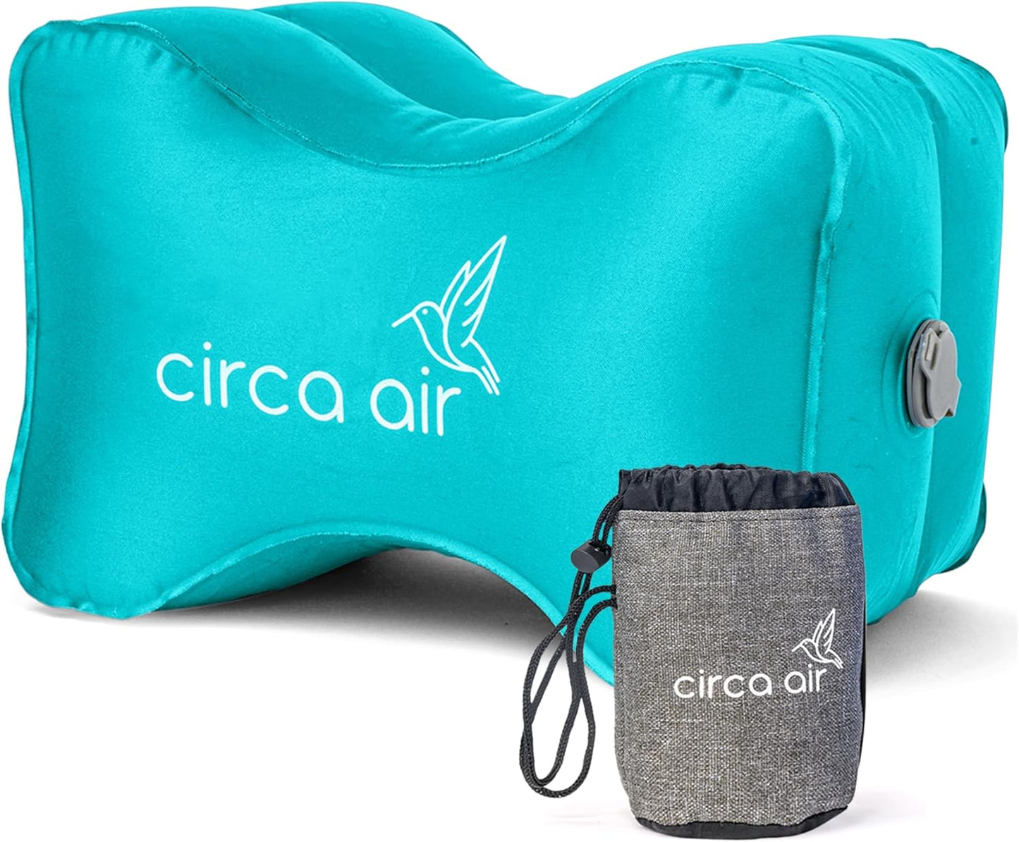Circa Air Inflatable Knee Pillow for Side Sleepers - Orthopedic Knee Pillows for Sleeping, Sciatica Relief, Back Pain, Leg Pain, Hip or Joint Pain. Weighs Only 1.98 Oz Perfect for Travel/Home