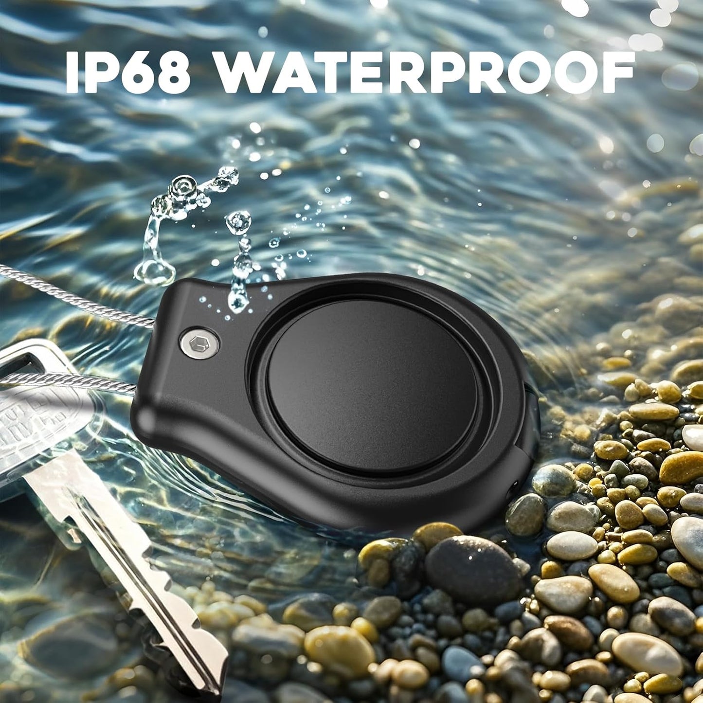 4 Pack Protect Case Compatible with Apple AirTag, Secure GPS Tracker Holder Waterproof with Wire Cable Shockproof & Anti-Theif Suitable for Keychain, Keys, Luggage, Bags and Kids Luggage (4 Pack)