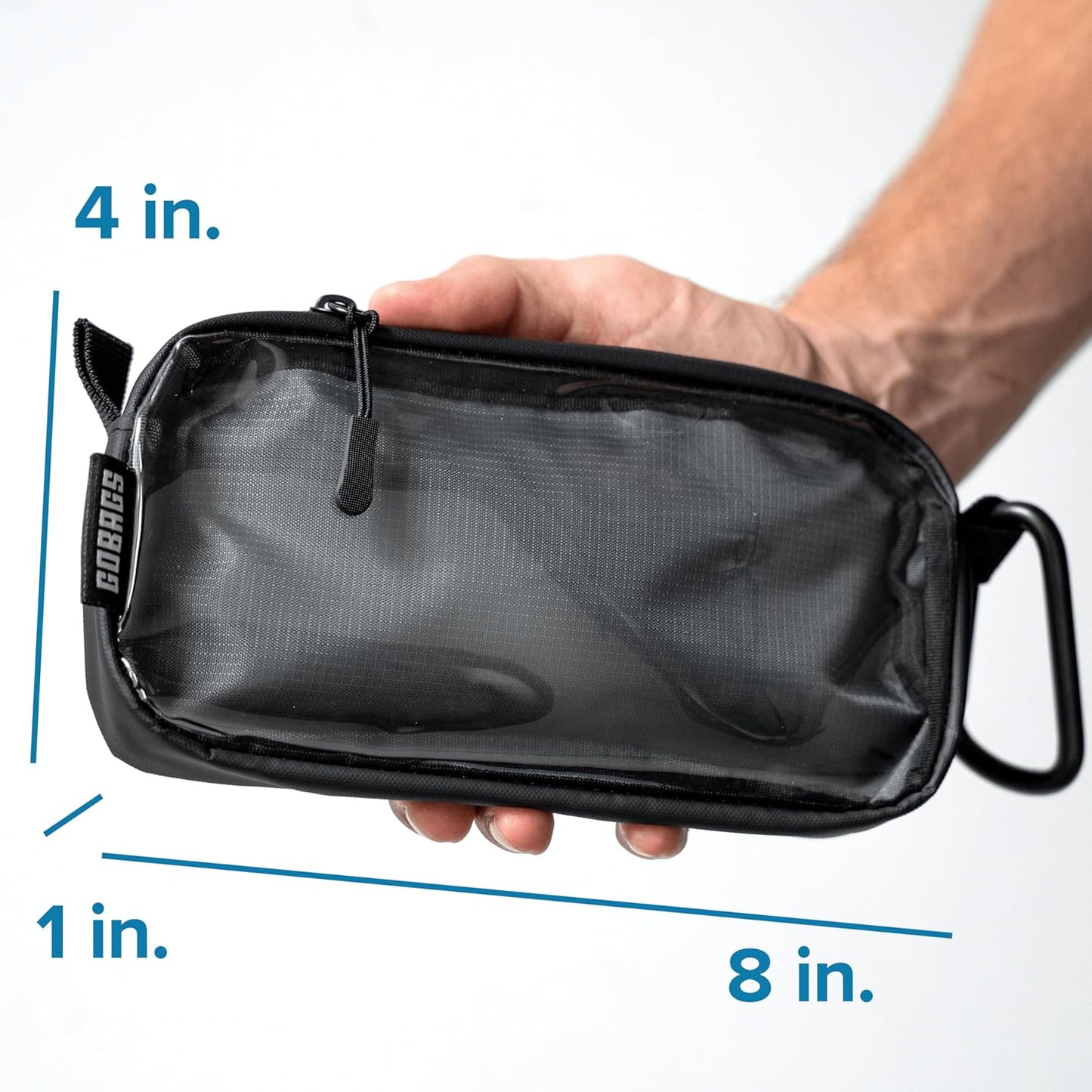 GOBAGS NEO Production Zipper Bags - Electronics & Camera Accessories Bag - Cable organizer, Gear Accessory Pouch, Travel Camera Essentials (Extra Small, Black)