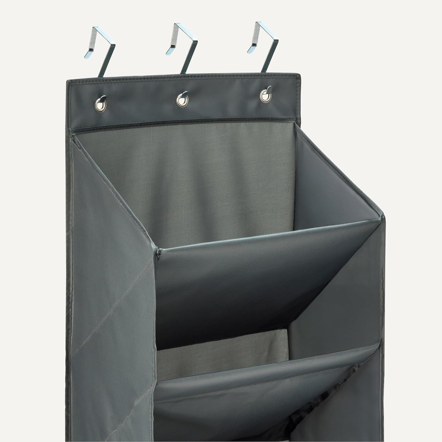 Amazon Basics 8 Tier Over the Door Shoe Organizer, Large, Dark Grey