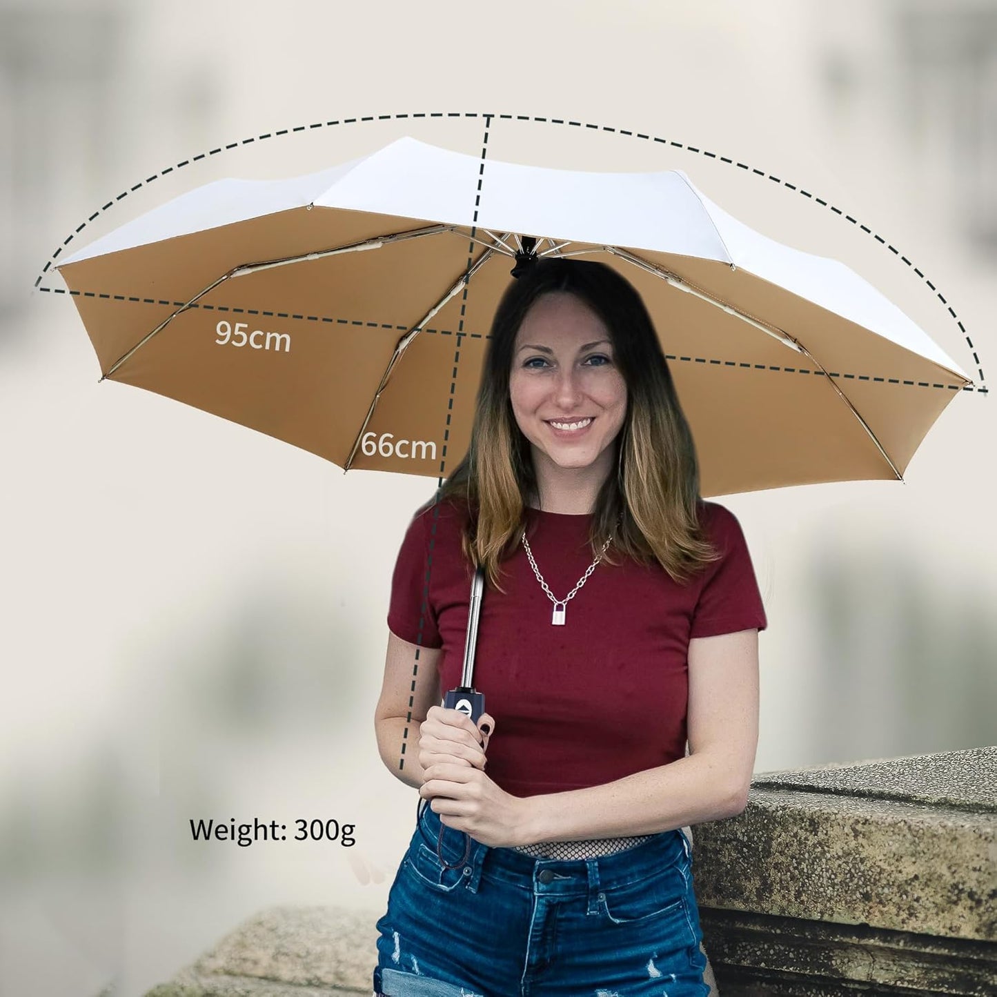 Color Coated Sun Umbrella UV Protection Compact Folding Windproof Parasols Travel Auto Open Close Shade Blocking UV