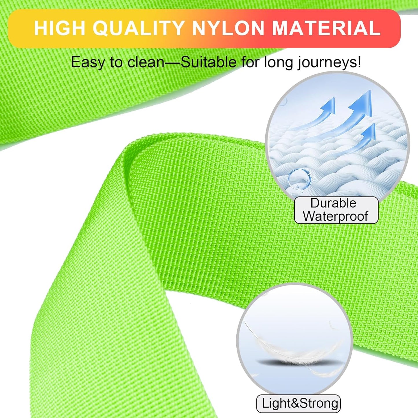 Luggage Straps for Suitcases TSA Approved, Travel Belt Suitcase Belt, Suitcase Straps TSA Approved, Luggage Belt Strap TSA Approved, Travel Straps for Luggage, 4Pcs Luggage Band Orange, Green