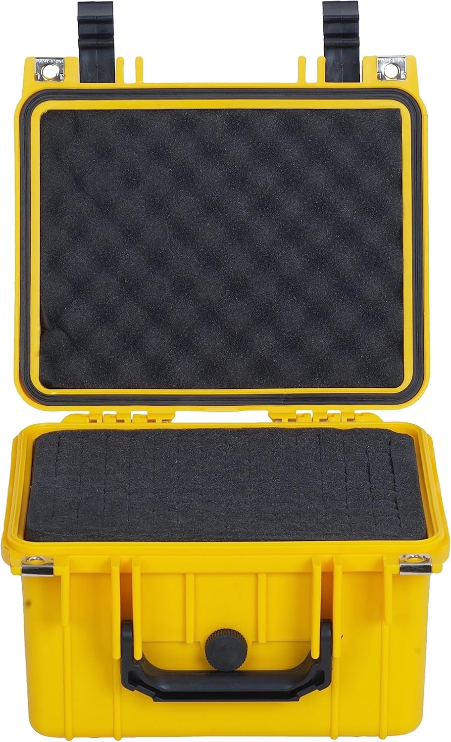 MEIJIA Portable All Weather IP67 Waterproof Camera Case,hard case with Customizable Fit Foam,Fit Use of Drones,Camera,Equipments,10.62 x9.68x6.87inches (Yellow)