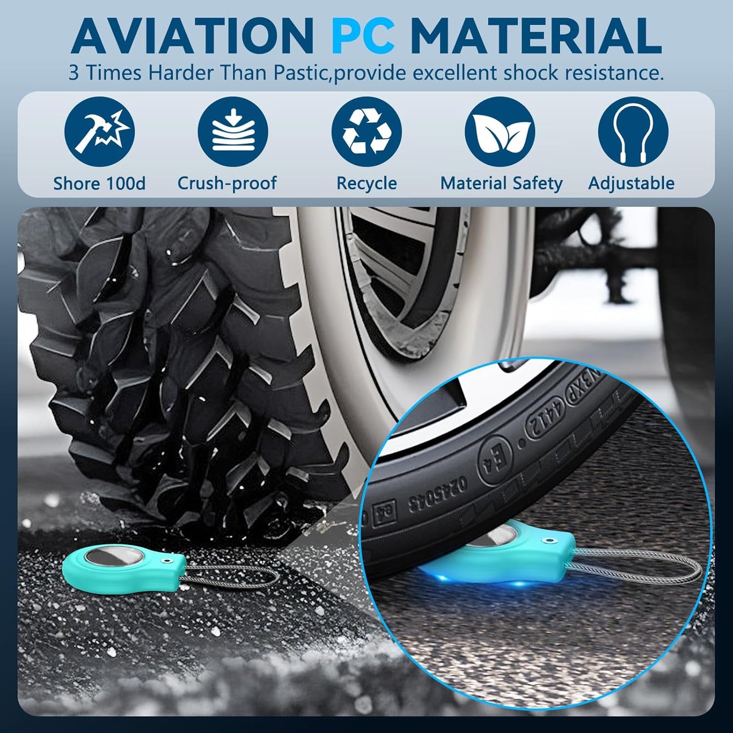 Waterproof Airtag Holder,4 Pack Air tag Case with Secure Lock,Airtags Keychain for Apple Airtag,Anti-Lost Protective Case Air tag Accessories for GPS Tracker Luggage,Key,Pet-Black/Pink/Green/Purple