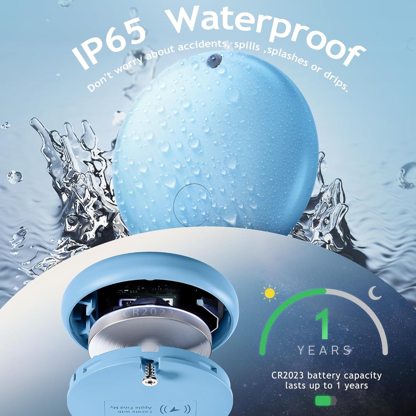 Air Tracker Tags-4 Pack Tracker Tag Work with Apple Find My (iOS 14.6 Above Only) Smart Tag Item Finders for Key, Luggage, Backpack，etc. (Red, Blue, Purpule, Glue, 4 Pack)