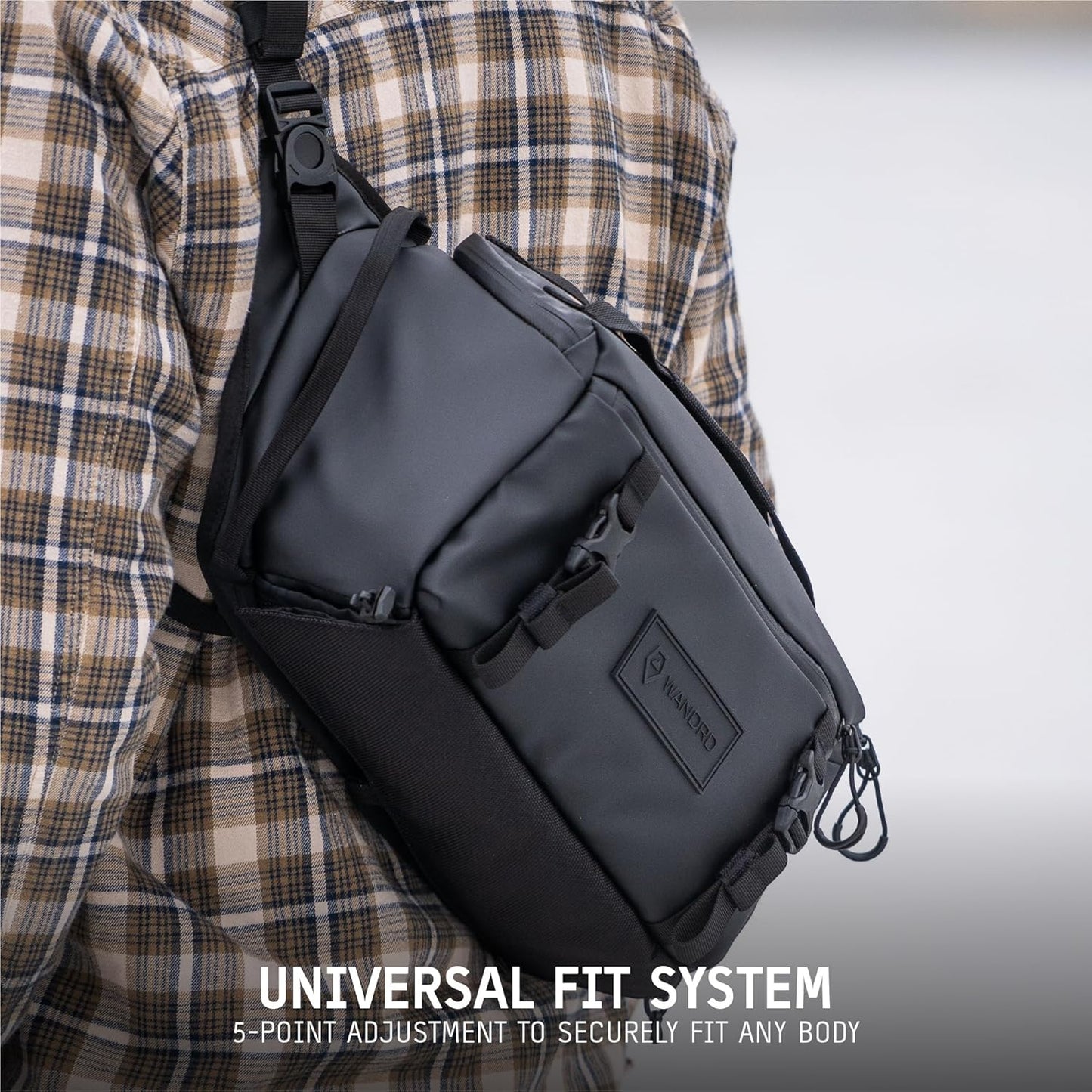 WANDRD ROGUE V1 9L Sling: Compact Camera Sling and Crossbody Bag with Fast Access, 3-Way Carry– Lightweight Everyday Bag Great for Travel, Photography, and Daily Use (Black)