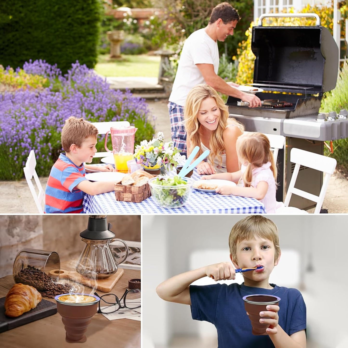 200ML Collapsible Cup- Silicone Foldable Expandable Folding Drinking Cup -Reusable Portable Mugs-Cup For Travel, Camping, Hiking, Holiday Vacation, Outdoor Sports Coffee