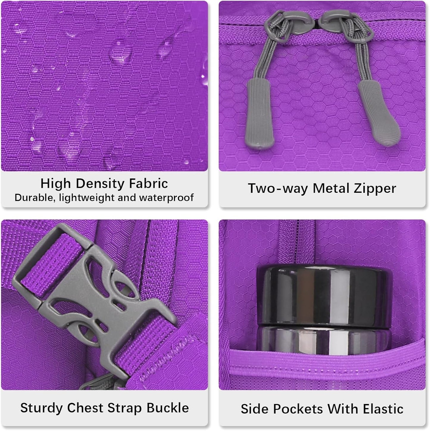 LARIPOP Hydration Backpack, 18L Hiking Backpack with 2L Water Bladder, Lightweight Water Pack for Cycling, Hiking, Biking