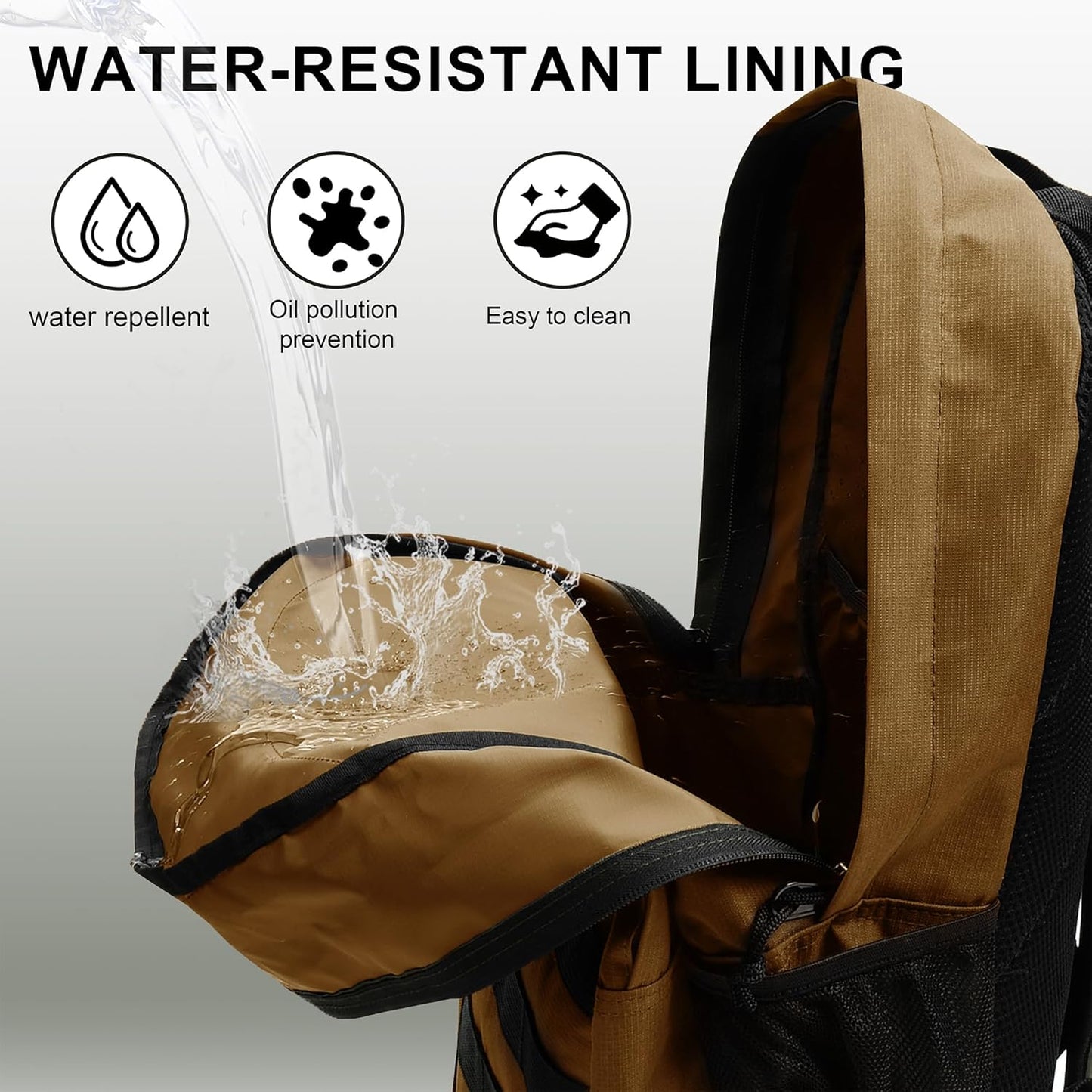 Wrangler Tradesman Backpack, Water Resistant Casual Daypack for Travel Work School, Unisex Laptop Backpack with Notebook Sleeve