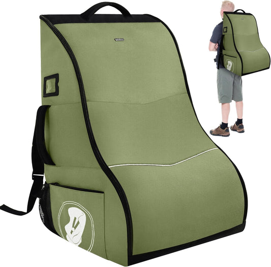 Padded Car Seat Travel Bag for Airplane – Waterproof Heavy Duty Carseat Backpack for Airport – Fits Infant, Convertible & Booster Seats – Airline Approved Travel Car Seat Cover