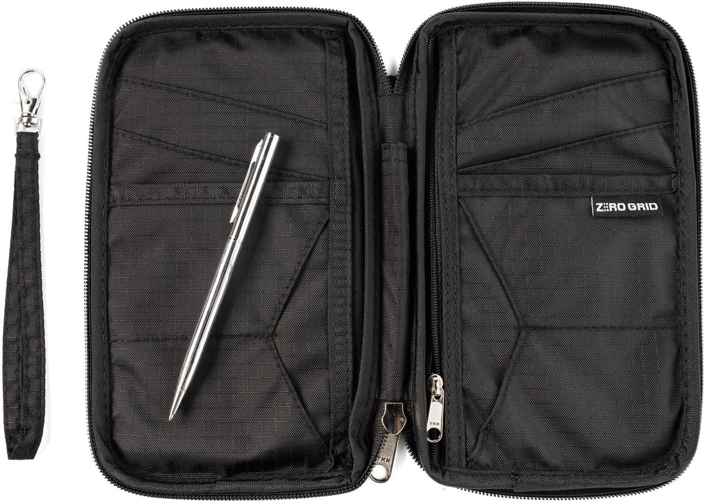 Passport Holder Family up to 6 Passports, Large Passport Wallet and Premium Travel Document Holder Organizer with RFID Anti-Theft Blocking - Black