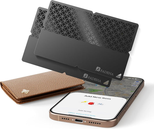 2025 [Apple MFi Certified] (iOS Only) Bluetooth Tracker Smart Finder for Apple Find My, iPhone Card Wallet Finder GPS Tracker, 5-10 Years Battery, Keys Finder and Item Locator for Keys, Bags, Passport