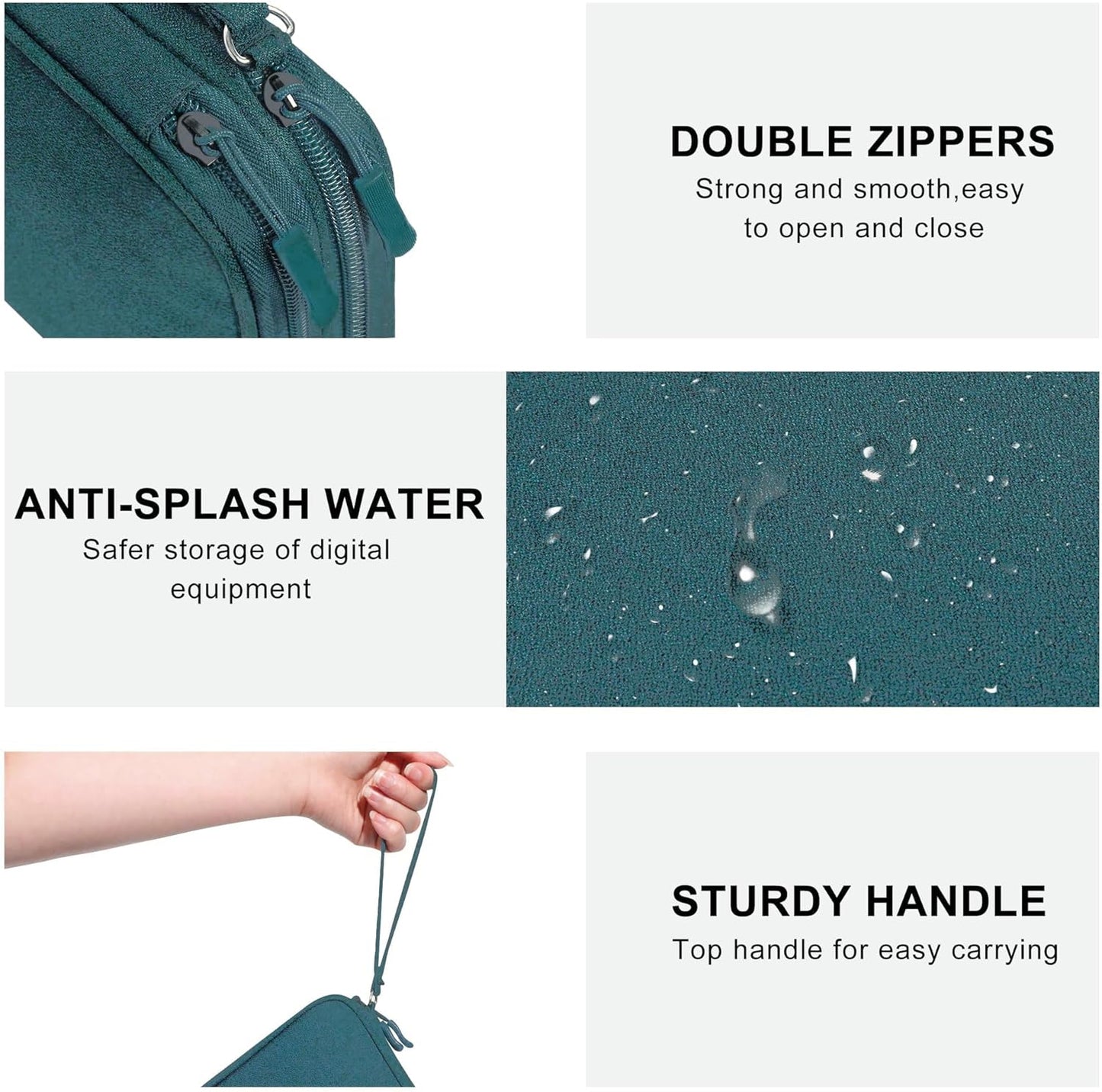 CILLA Electronics Organizer Travel, Travel Cord Organizer Case, Compact Electronics Accessories Bag for Cable, Cord, Charger, Phone