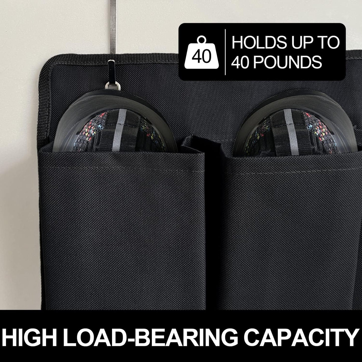 RV Shoe Pockets 10 Pockets Heavy Hanging Bedside Storage Organizer with Sturdy Hooks Storage Pockets Hangs on Bed for Shoes Toys and Tool Accessories