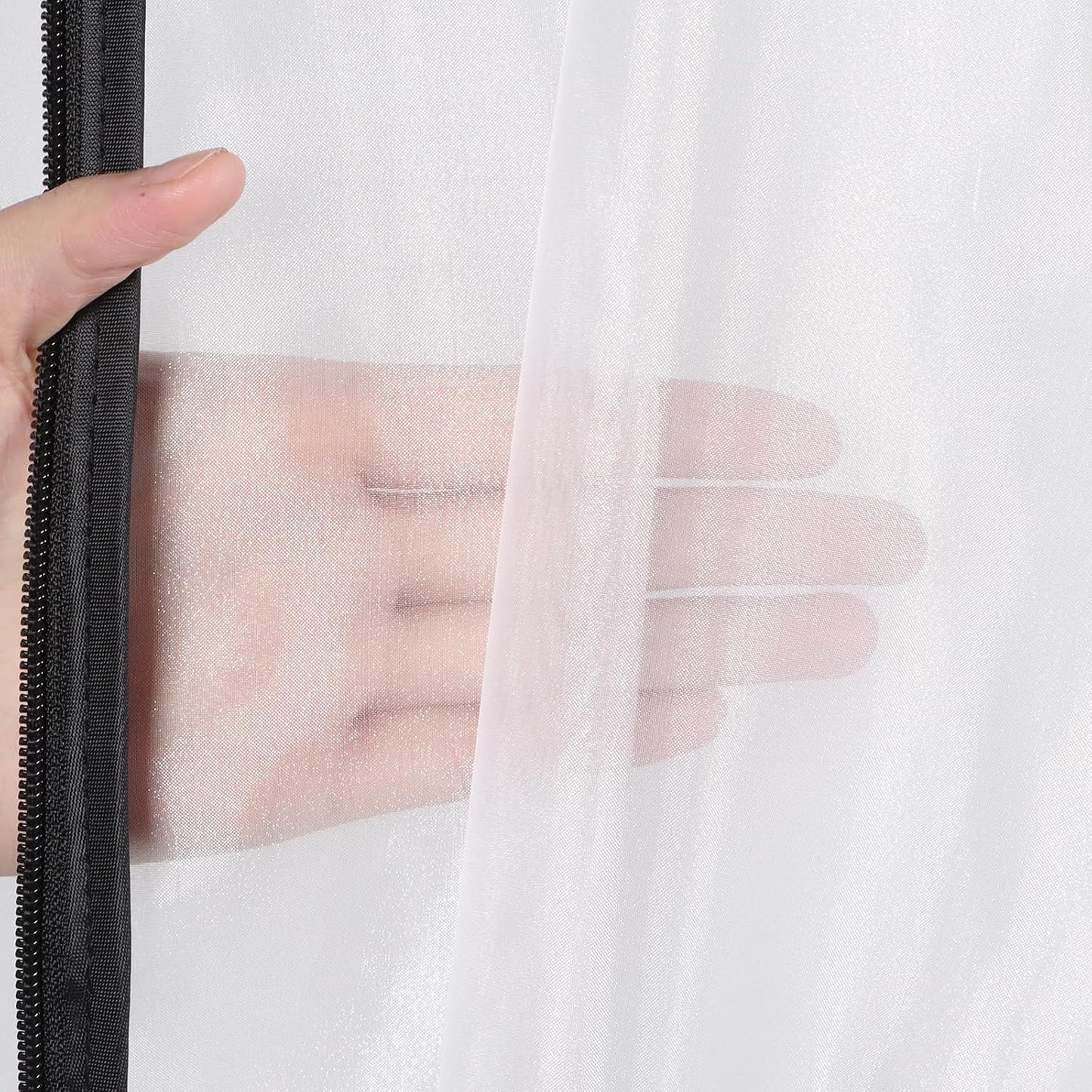 Zilink Breathable Dress Bags for Gowns Long 72” Wedding Dress Storage Bags Silky Dress Bags for Closet Storage with 7" Gussted Wrinkle Free for Long Evening Dresses Puffy Dress Storage, Set of 4