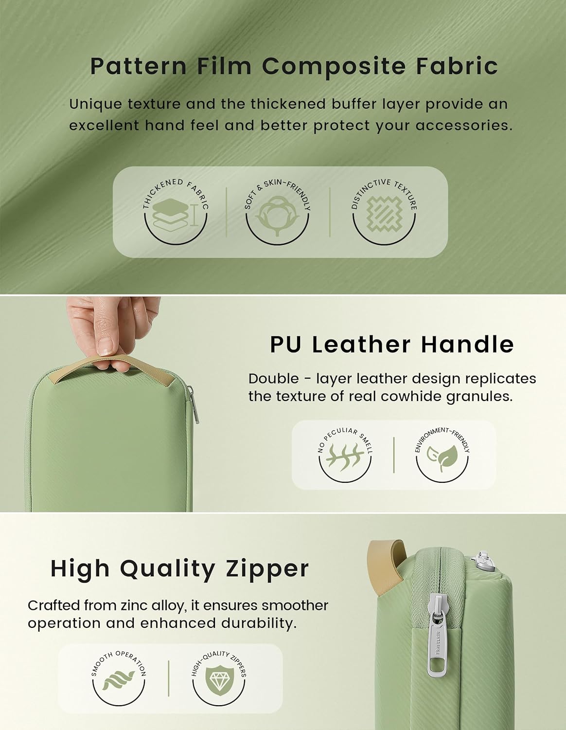 Travelkin Travel Cord Organizer, Electronic Organizer Travel Case, Cable Organizer Bag For Cords,Chargers Phone, Sd Card,Usbs