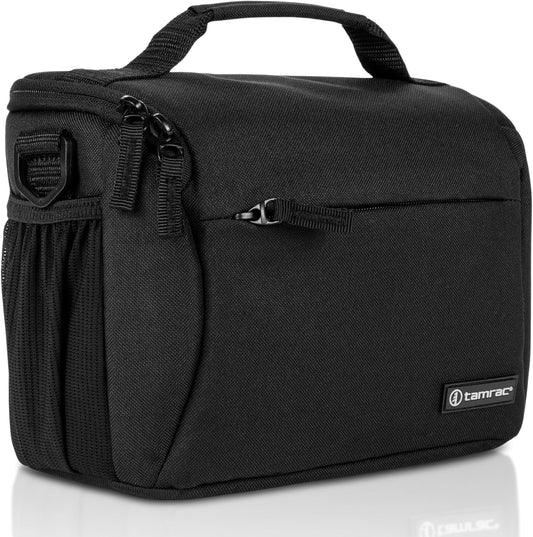 Tamrac Jazz 45 v2.0 Camera Bag for Photographers, Camera Case for Photography Accessories, Shoulder Bag for DSLR and Mirrorless Cameras, Crossbody Camera Bag, Travel Camera Carrying Case – Black