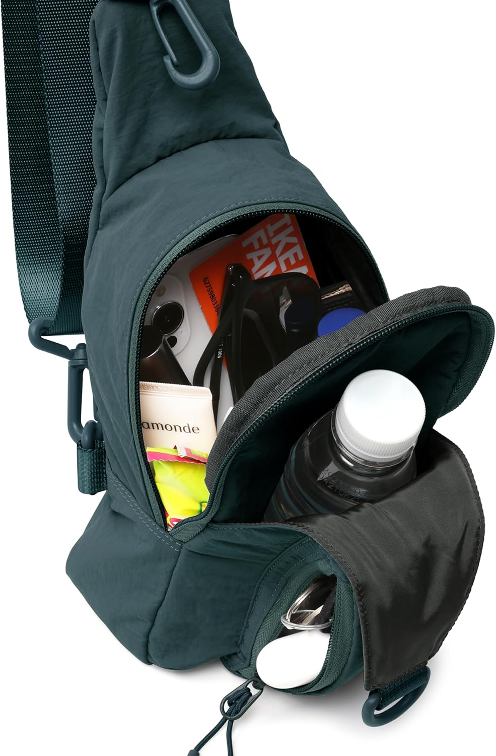 ODODOS Daily Sling Bag with Adjustable Straps Crossbody Chest Bag Lightweight Small Backpack for Casual Traveling Hiking