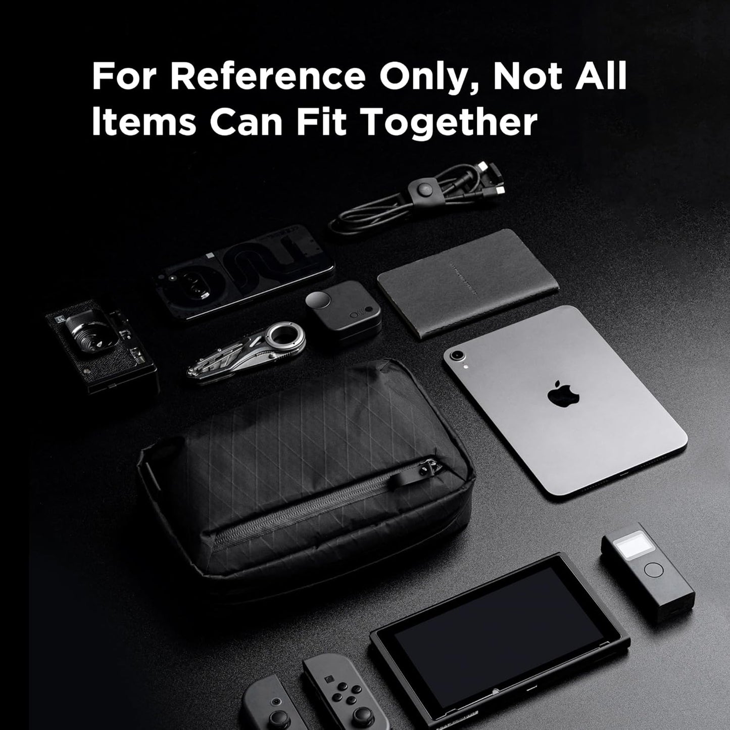 ALPAKA Elements Tech Case - Travel Organizer Pouch for Electronics, Cables, EDC with Weatherproof Fabrics, YKK Zippers