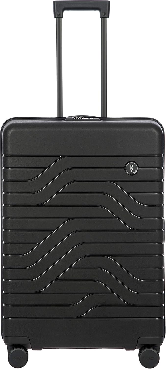 Bric's B|Y Ulisse Spinner Suitcase, Expandable Hard Shell Luggage with TSA Lock and Smooth 360° Wheels 28" – Black