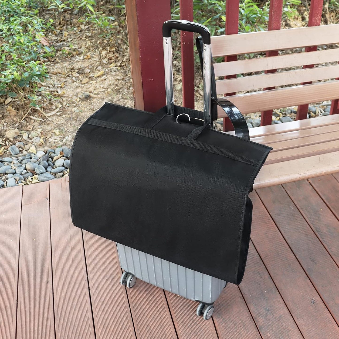 Zilink GarMen&Woment Bags for Hanging Clothes 43/'' Suit Bags for Men&Women Travel with 2 Large Mesh Pockets and Clear Window, for Suit, Coat, Dress, Set of 2