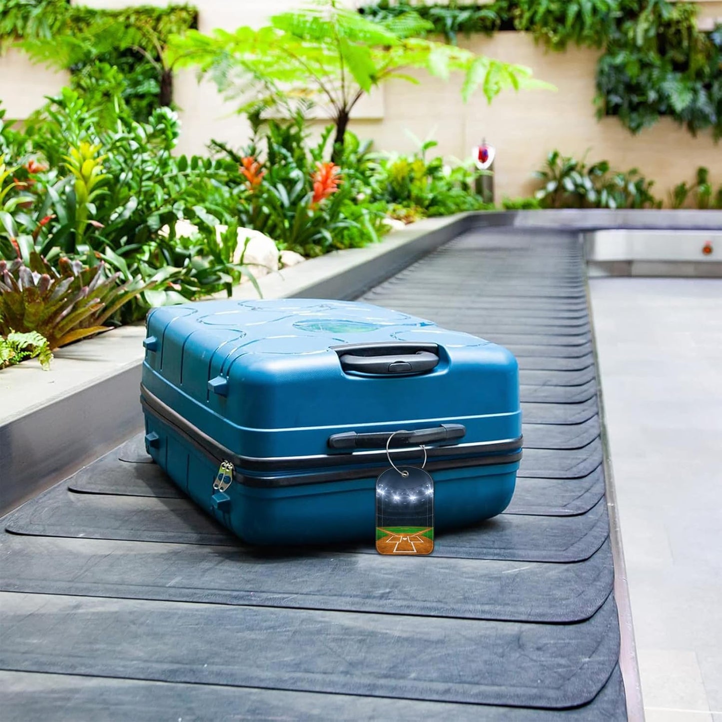 2 PCS Leather Luggage Tag for Suitcase Old Baseball and Glove on Baseball Grand Travel Suitcase Labels with Privacy Name ID Label and Stainless Steel Loop for Adults Teens Travel Bag Labels Set