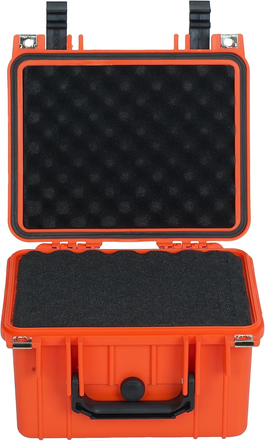 MEIJIA Portable All Weather IP67 Waterproof Camera Case,hard case with Customizable Fit Foam,Fit Use of Drones,Camera,Equipments,10.62 x9.68x6.87inches(Orange)
