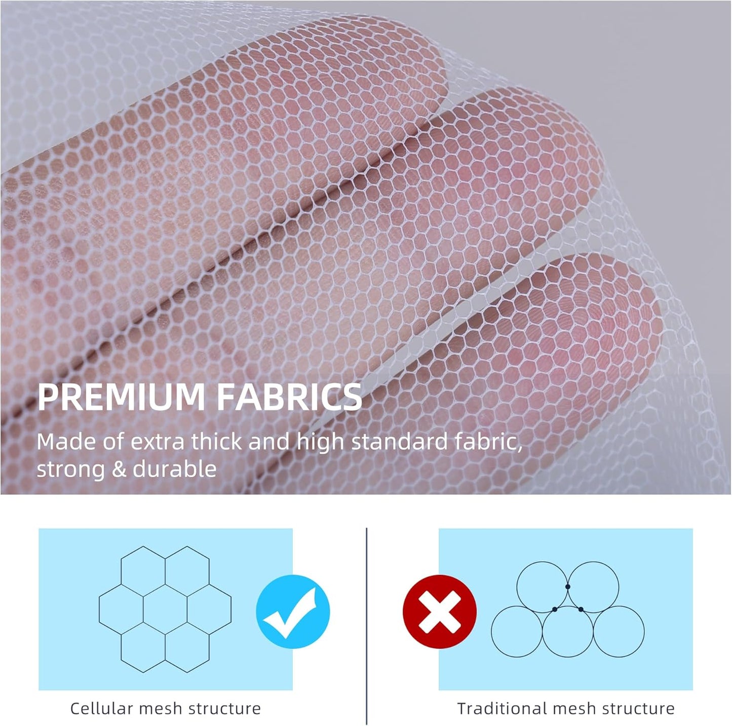 lazyzzz Pop-Up Mosquito Net Tent for Bed,Portable Folding Design Outdoor Camping Tent with Net Bottom for Baby Adults, Easy to Install and Wash for Queen Size Bed 79 x 59 x 59 inch