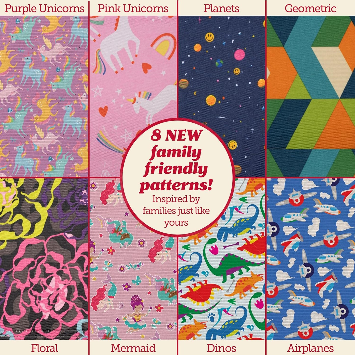 Lusso Gear Kids Travel Tray for Car - Road Trip Essentials for Kids - Car Seat Tray for Toddlers & Kids - for Airplane, Kids Travel Desk, Road Trip Activities (Floral)