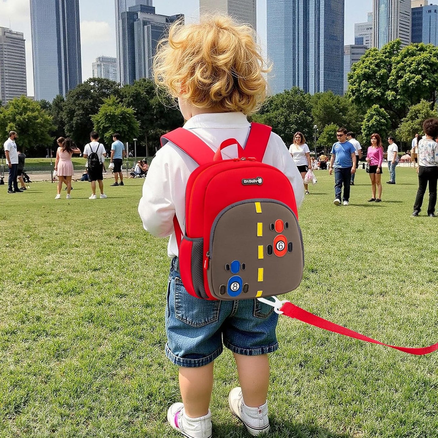 Padgene Toddler Backpacks Kids Preschool Backpack Waterproof Neoprene Animal Schoolbag Lunch backpack 3D Cartoon Mini Travel Bag for Boys Girls Ages 3-5