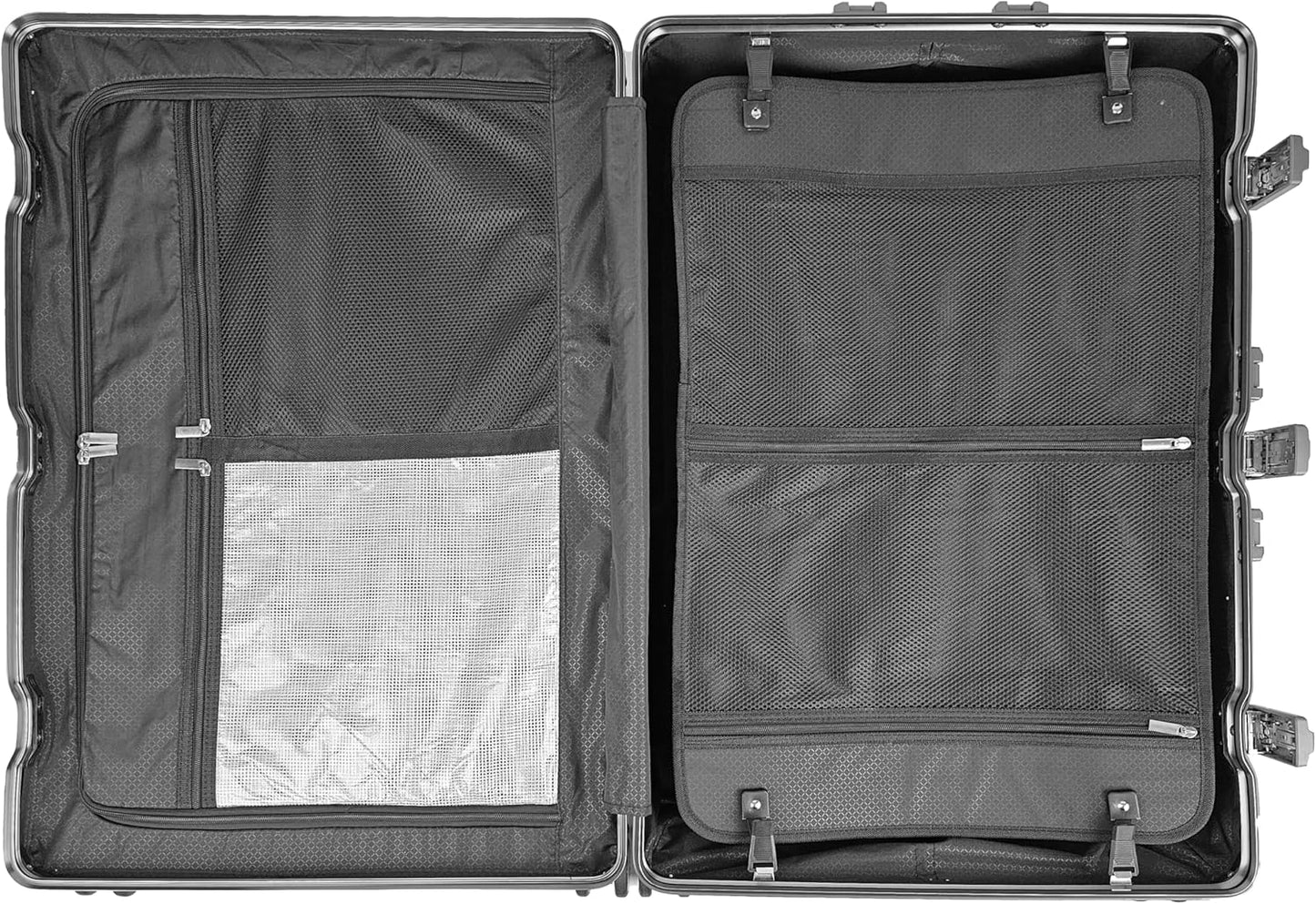 X2 All Aluminum Luggage Suitcase 3 Sizes (20",26",29") TSA Lock Carry On Silver (29")