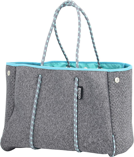 QOGiR Neoprene Multipurpose Beach Bag Tote with Inner Zipper Pocket … … … …