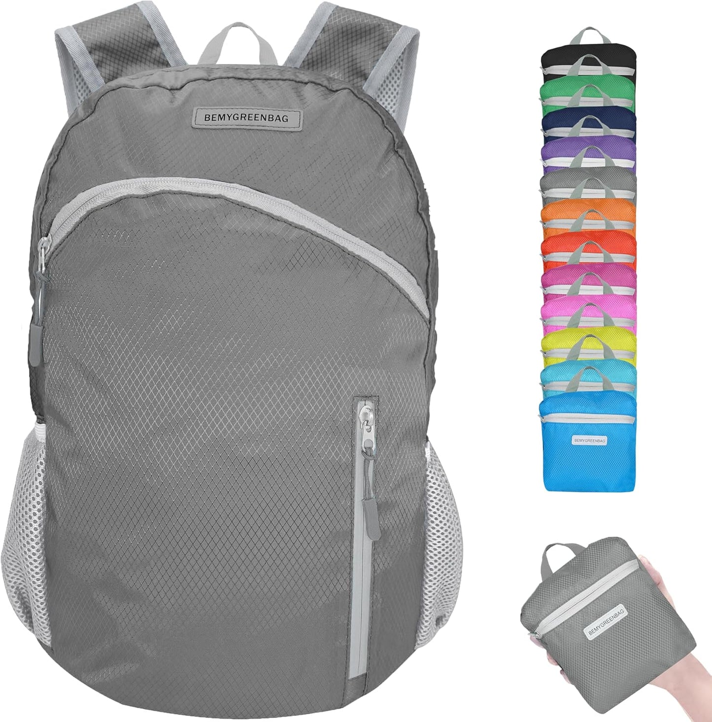 35L Foldable Waterproof Backpack For Outdoor Sports Travel Inside Wet Clothes Compartment Packable For Multiple