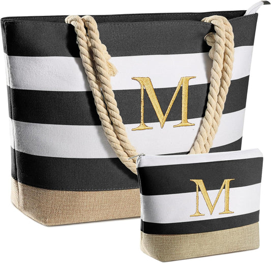 YOOLIFE Beach Bags for Women - Travel Canvas Beach Tote, Pool Waterproof Bag, Travel Essentials, Gifts for Women Birthday