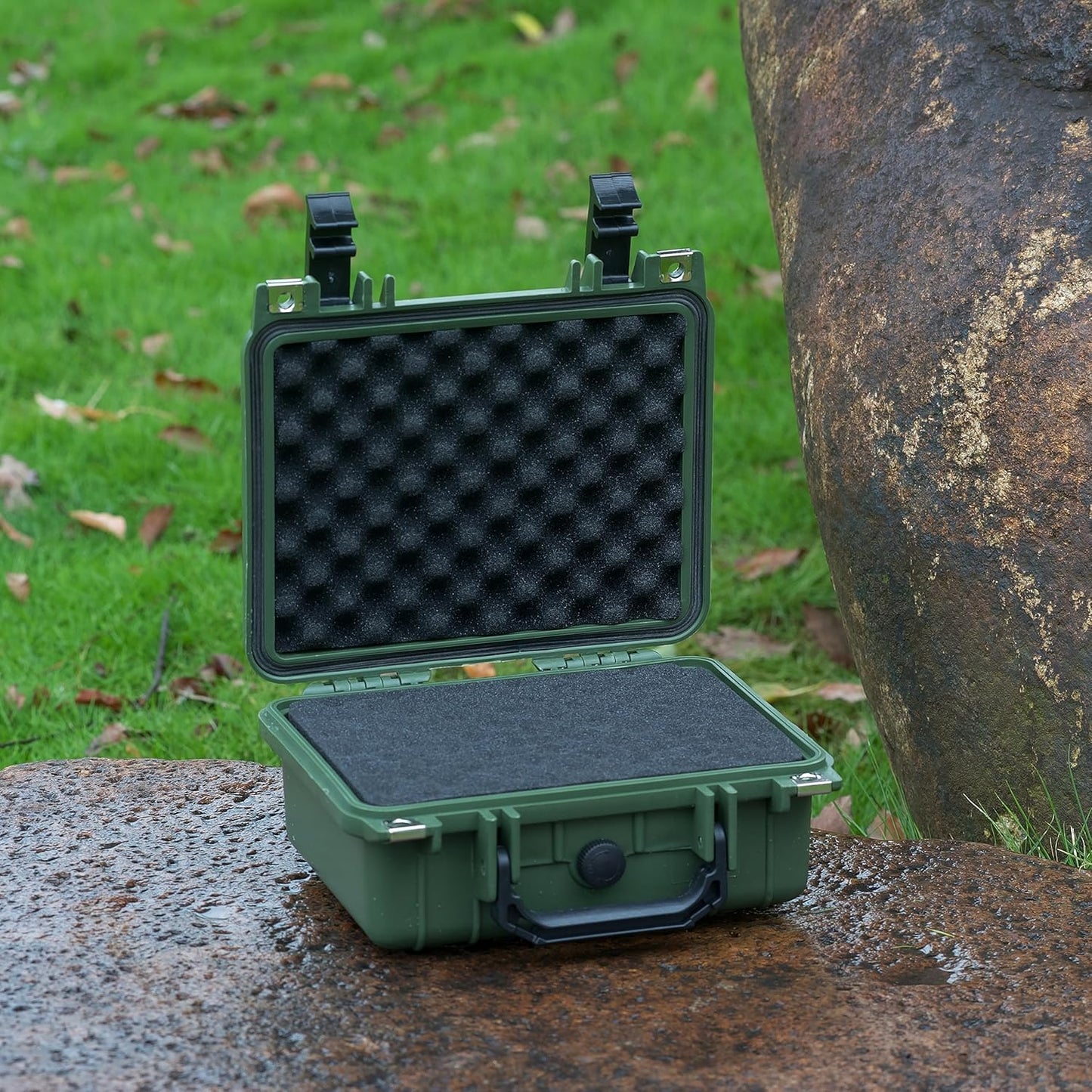 MEIJIA Portable All Weather IP67 Waterproof Protective Case,Hard Camera Case,Dry Case with Customizable Foam,Fit Use Of Drones,Camera,Equipments,10.62 x9.68x4.87inches