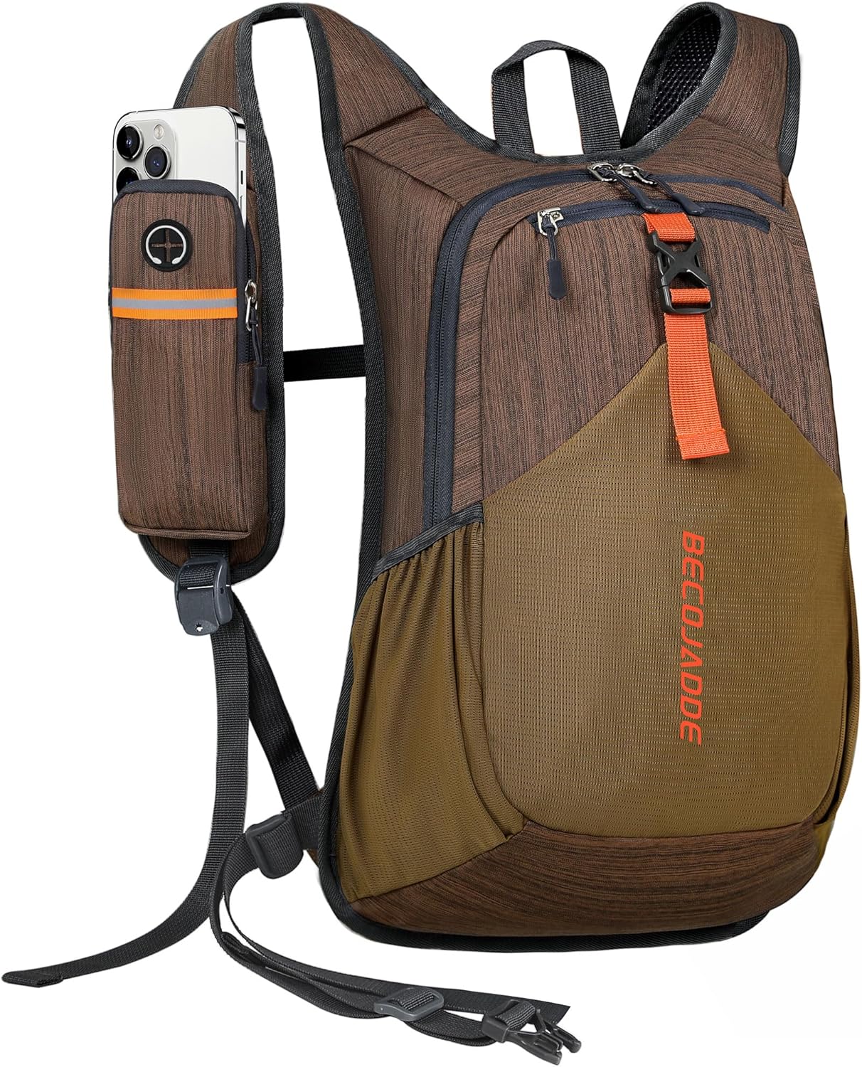 20L Small Hiking Backpack for Men Women Foldable Packable Back Pack Ultralight Hiking Daypack for Travel Camping Outdoor, Chocolate Brown