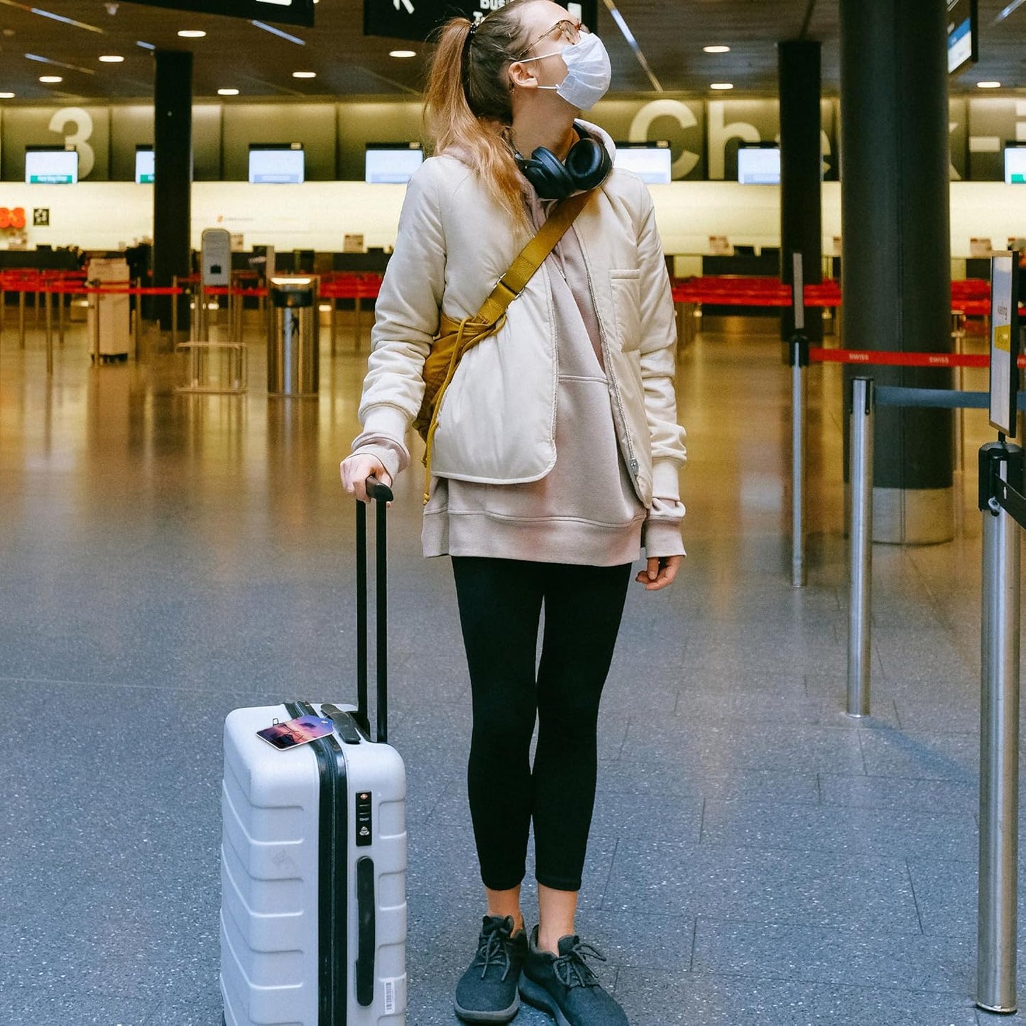 Set of 2 Luggage Tags Sea and Boat at Sunset Leather Suitcases Tag with Privacy Cover Stainless Steel Loop and Address Card for Women Men Travel