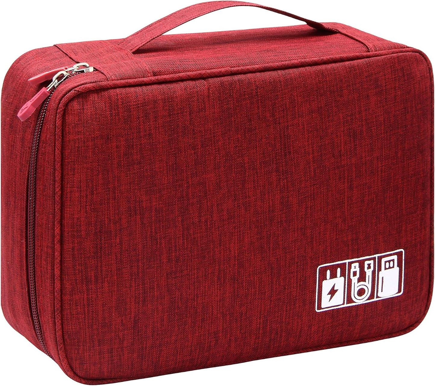 VOCUS Electronics Organizer Travel Cable Organizer Bag for Electronics Accessories, Portable Tech Carring Large Storage Case for Charger, Cord, Power Bank, Hardware