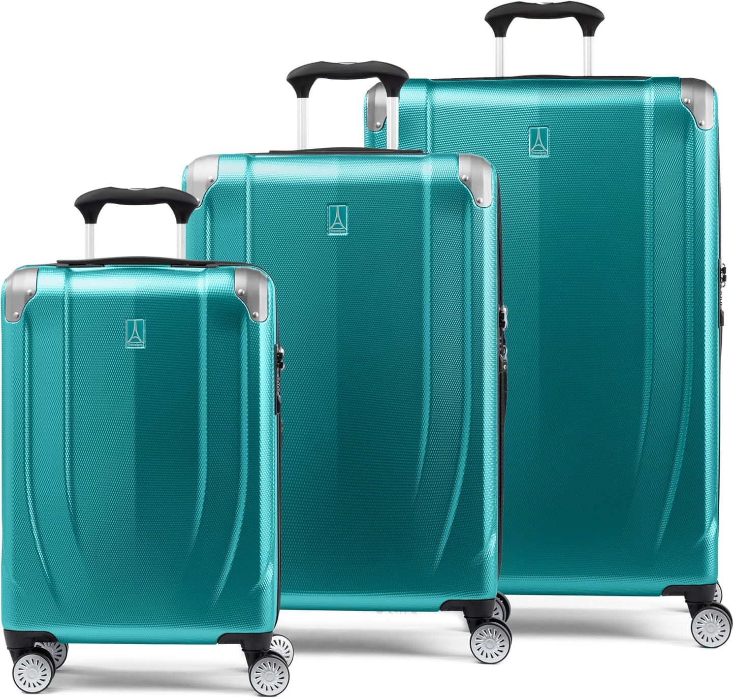 Travelpro Pathways 3 Hardside Expandable Luggage, 8 Spinner Wheels, Lightweight Hard Shell Suitcase, 3 Piece Set (21/25/28), Kayak