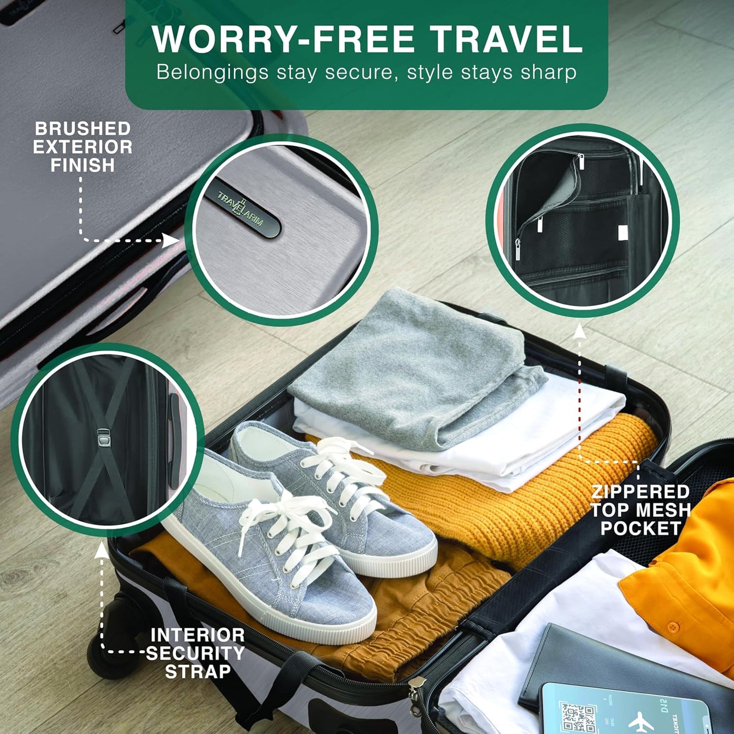 28 Inch Luggage with Spinner Wheels, Hard Shell Suitcase with TSA Locks for Luggage, Travel Large Suitcase, Expandable Hard Shell Suitcases, Grey