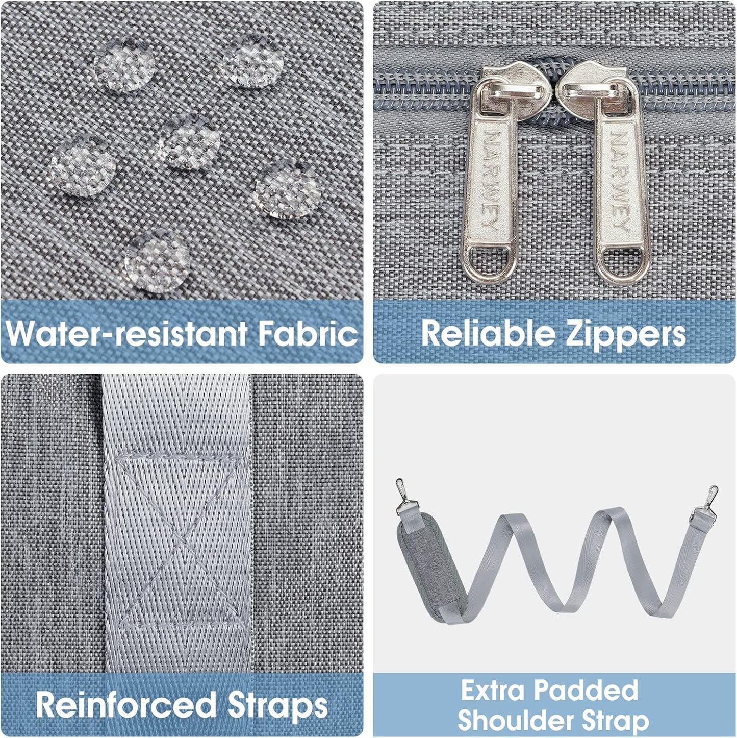 For Spirit Airlines Personal Item Bag 18x14x8 Foldable Travel Duffel Bag Underseat Carry on Luggage for Women and Men 30L (Grey)