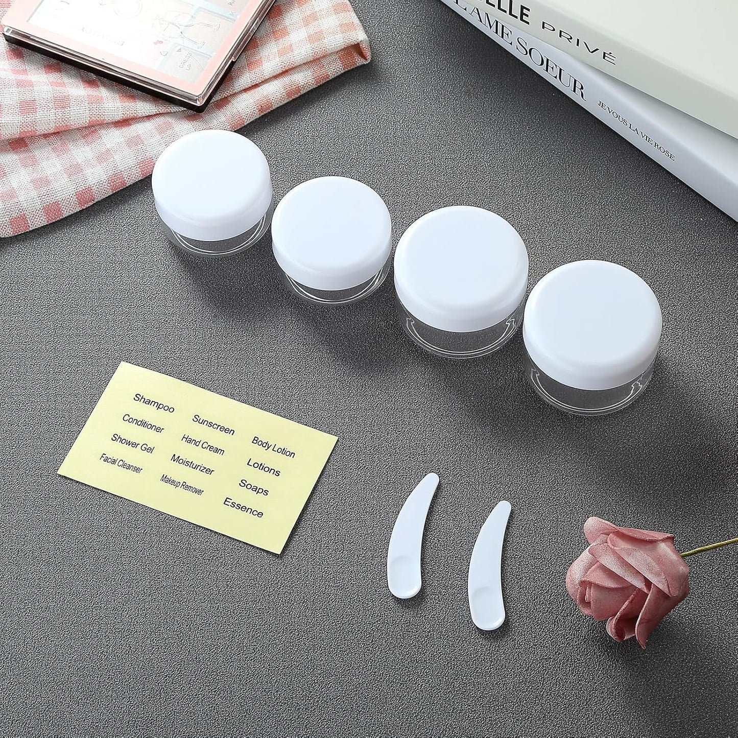 16 Pack Travel Bottles Set for Toiletries, Leakproof Travel Containers for Toiletries TSA Approved Silicone Travel Accessories Squeezable Refillable 3oz for Shampoo Conditioner Lotion