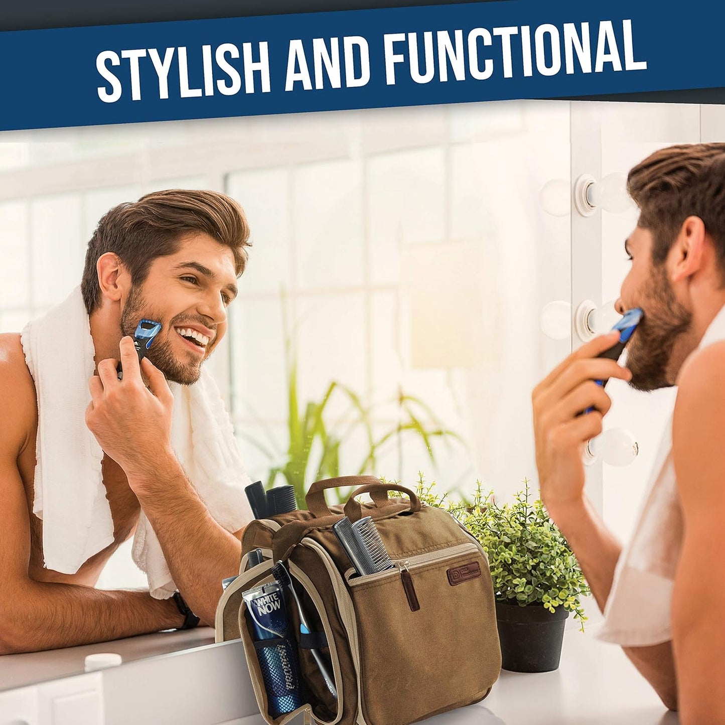 DD D&D Wanderlust D&D Hanging Travel Toiletry Bag for Men and Women – Cosmetics, Makeup and Toiletries Organizer Kit with 10 Compartments, YKK Zippers, XXL Metal Swivel Hook, Water-Resistant Nylon