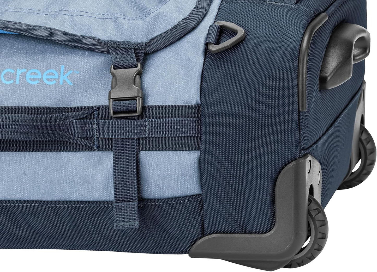 Eagle Creek Cargo Hauler XT Wheeled Duffel - Wheeled Backpack Duffel - Deployable Backpack Straps - Lockable U-Lid & Easy Access Compartment - Glacier Blue