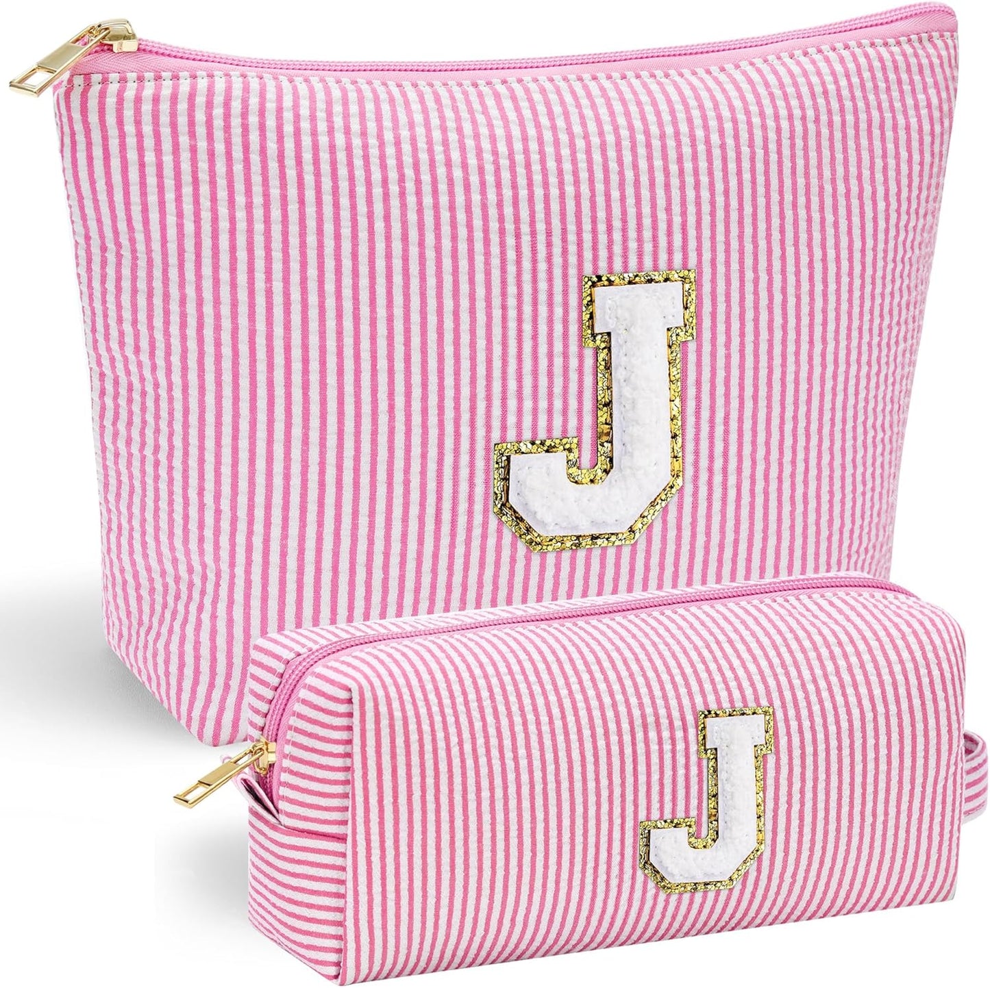 YOOLIFE Birthday Gift for Girls Makeup Bag Cosmetic Bag Teacher Gifts for 3 4 5 6 7 8 9 10 11 12 13 Year Old Girls Pink J